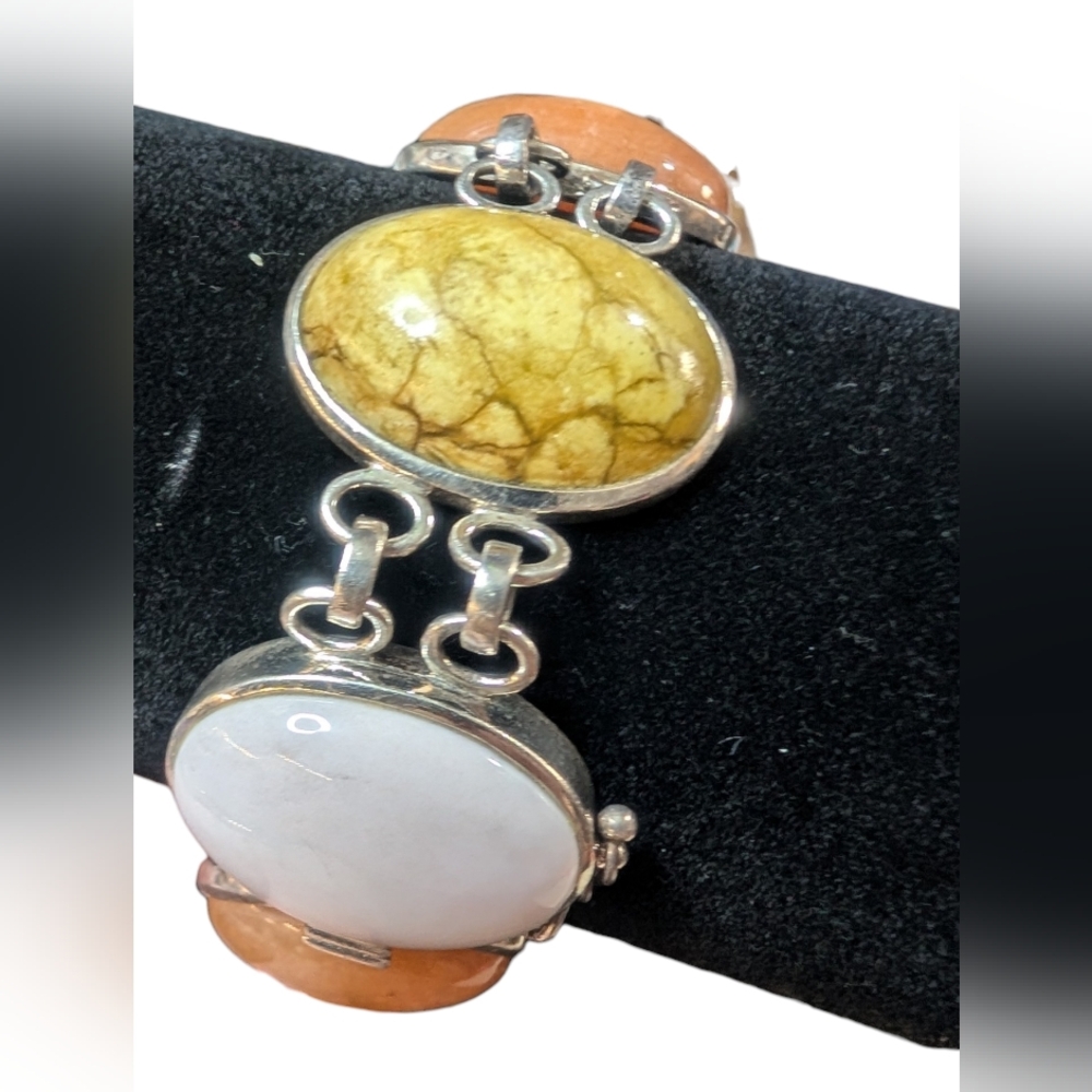 Sterling Silver Vintage Whitney Kelly Multi-Stone Bracelet - Picture 6 of 11